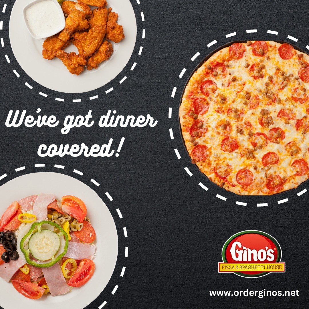 GinosPizzaWV's tweet photo. ❤💚See all of our great specials + order: https://t.co/ja8KIzfrSQ

#GameOn #sándwiches #justwingit #hotwings #wingslover #sauces #pizza #pizzalover🍕#yum #salad #DealsforDays #basketball #tipofftime 🏀 https://t.co/0u1bdr4Jdh