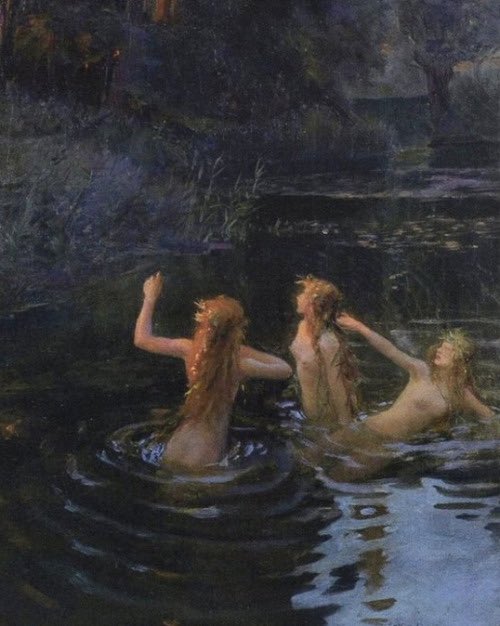 The Rhinemaidens by Gaston Bussière (1906) https://t.co/3jIsFEWOFO