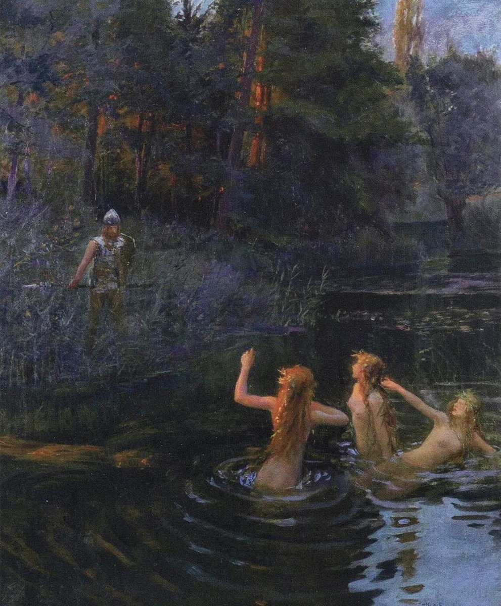 The Rhinemaidens by Gaston Bussière (1906) https://t.co/3jIsFEWOFO