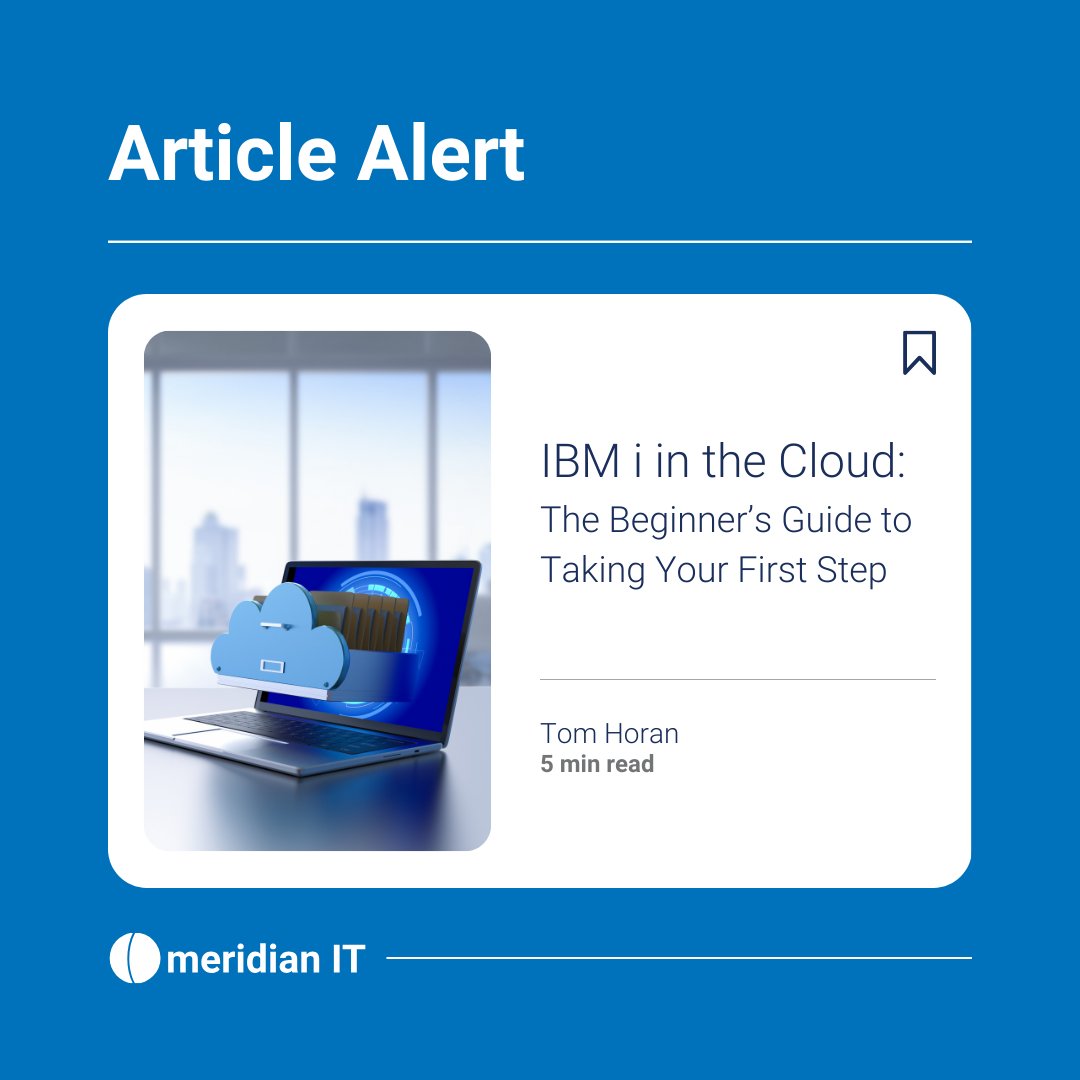 🚀 Thinking about making the leap to the Cloud? Check out this article from IT Jungle titled "IBM i In The Cloud: A Beginner's Guide to Taking Your First Step". This guide tackles the common fears surrounding cloud migration. Read here: hubs.ly/Q02mNr3T0