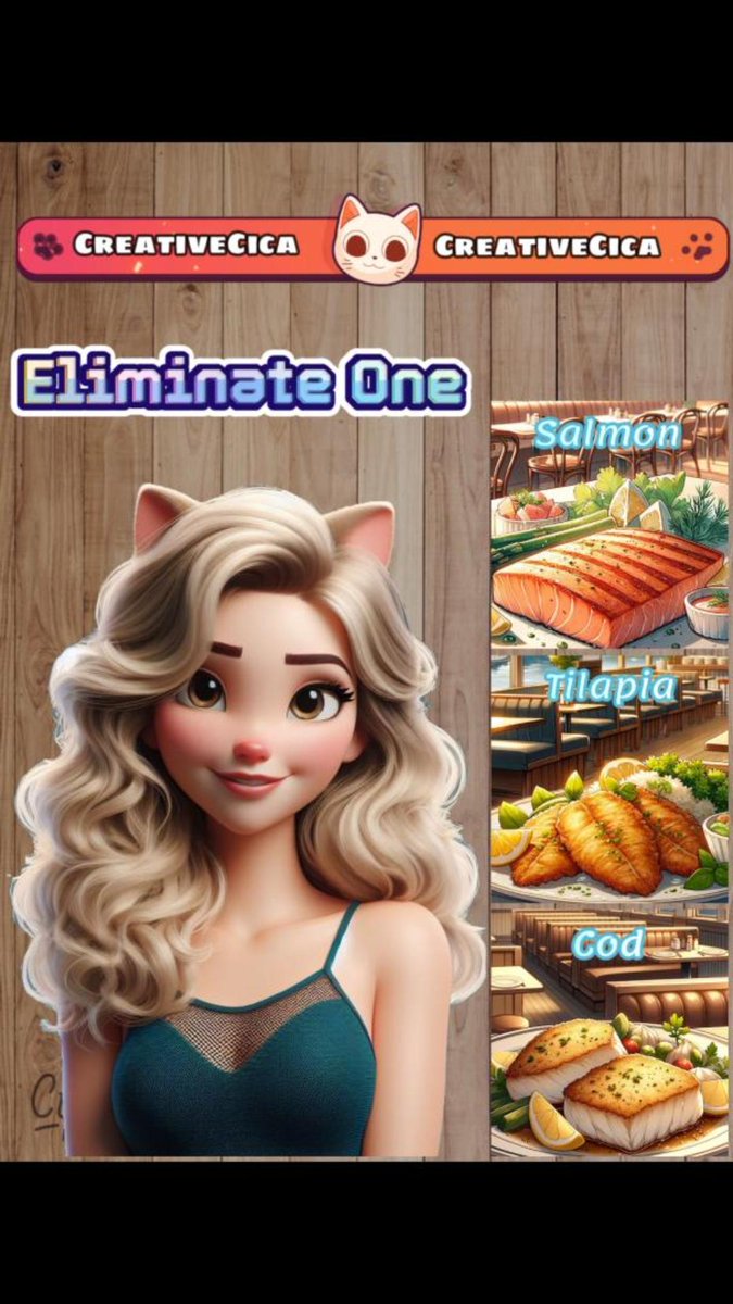 CreativeCica's tweet photo. Eliminate One!
If you had to pick, which would you eliminate first? Share your thoughts
#pickone #chooseone #gameplay #gamepick #food #hungry #share #sharing #like #comment #snacks #viral #tiktok #recipe #eliminate #eliminateone #pickone https://t.co/Xsm7GxEvrv