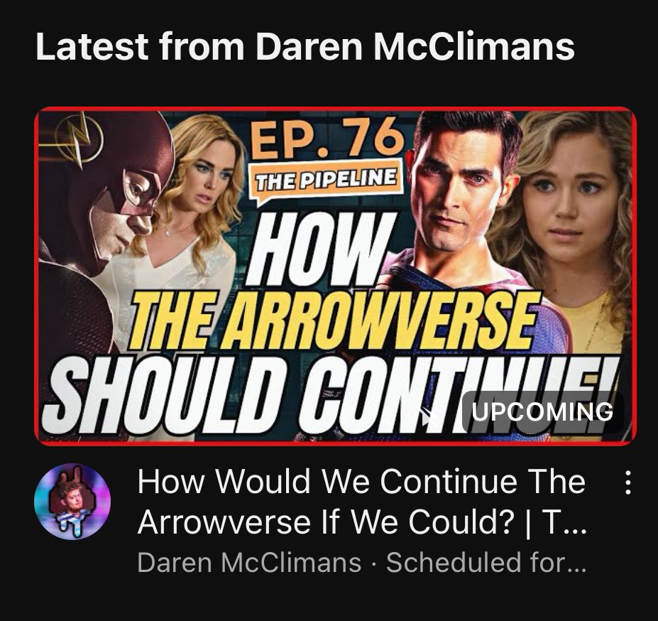 Daren_sanctuary's tweet photo. We’re Live! Join us while we pitch what we would do with the future of the arrowverse if we could!
⬇️⬇️
https://t.co/i2z8dFAYKo
#Arrowverse #TheFlash #Supergirl #legendsof #Stargirl #SupermanAndLois https://t.co/TQL6VoxGT6