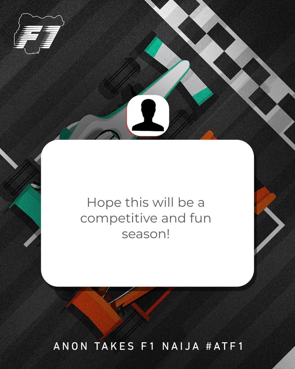 f1_naija's tweet photo. Click the link to share your thoughts now. 🏎️🏁
https://t.co/ozETKLGvNt
#ATF1 https://t.co/li4IaSAlgs