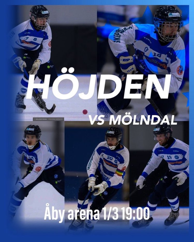 Andra kvalmatchen till <a href="/Bandyallsvensk/">Bandyallsvenskan</a>. 

Mölndal bandy mot SK Höjden på Åby. 
Fredag. 19:00