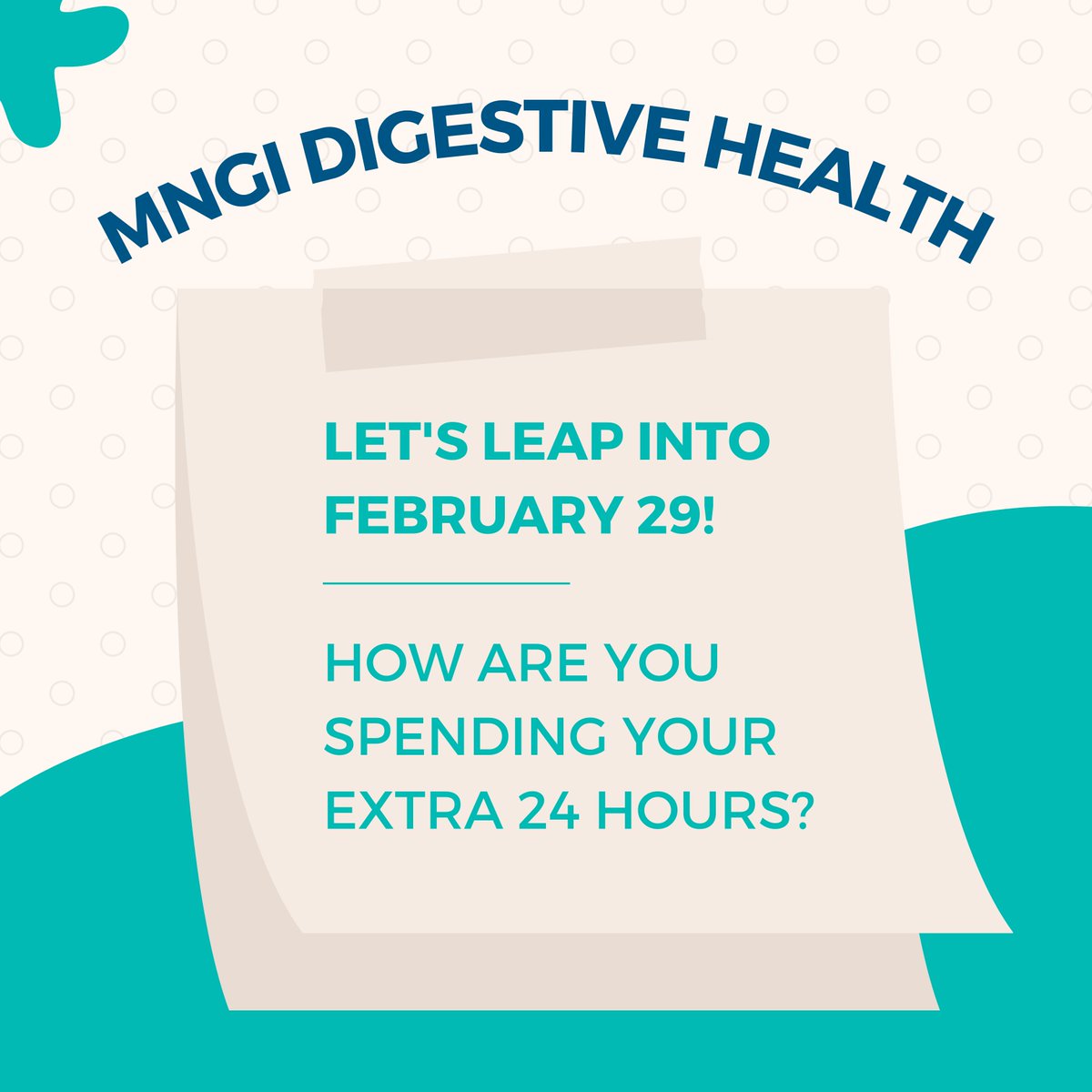 Happy Leap Day! How are you spending your day? A little extra time in your week means a little extra time to schedule your appointment with MNGI Digestive Health. Don't wait, schedule today: mngi.com/your-visit/req…