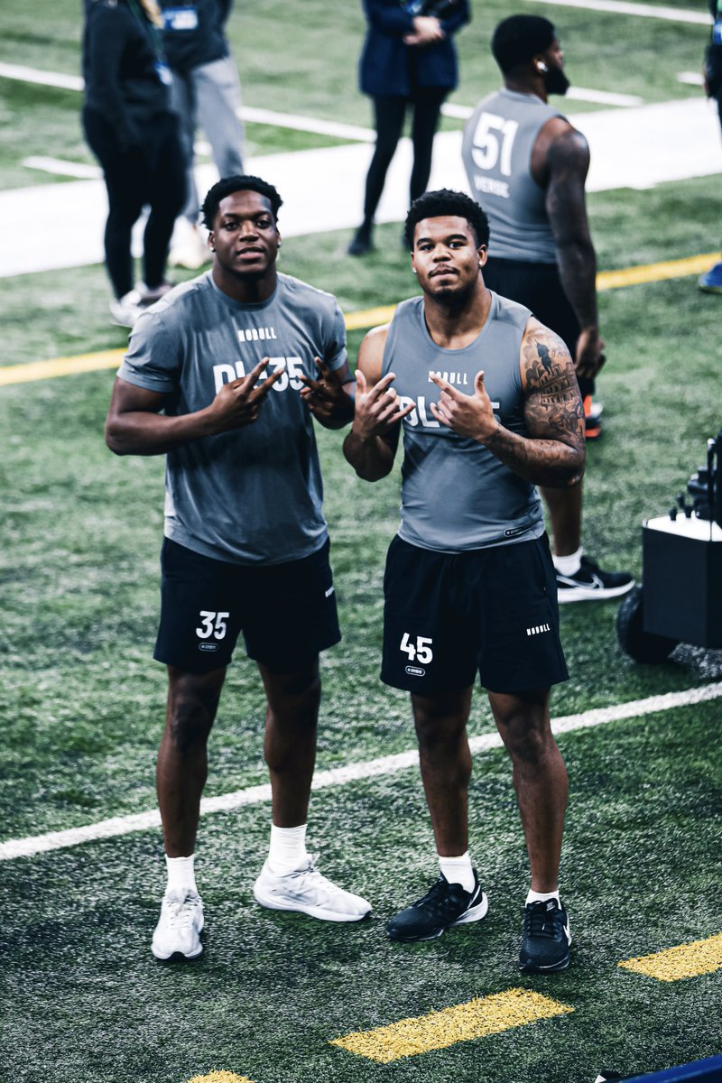 Wreaking havoc in Indy 😈 @A1Isaac1 x @ChopYoungBull 📺 #NFLCombine on @NFLNetwork