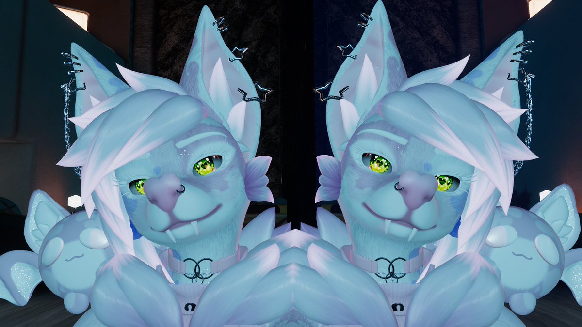 ChaoticDreamss's tweet photo. Are you seeing double?

#VRC #vrchatlewds #VRChatPhotography #furry #furryvrc #furrygirl #bat #batfurry #follow #fyp https://t.co/yyVKATek2S