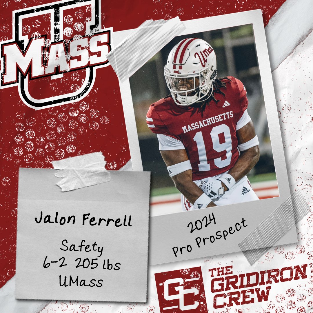 ⚠️ Attention Pro Scouts, Coaches, and GMs ⚠️

You need to look at 2024 Pro Prospect, Jalon Ferrell <a href="/JalonFerrell/">Jalon Ferrell †</a>, a S from <a href="/UMassFootball/">UMass Football</a>

👀 See our Interview: thegridironcrew.com/jalon-ferrell-…

#2024ProProspect #DraftTwitter #NFLDraft #NFL #CFLDraft #CFL #ProFootball 🏈