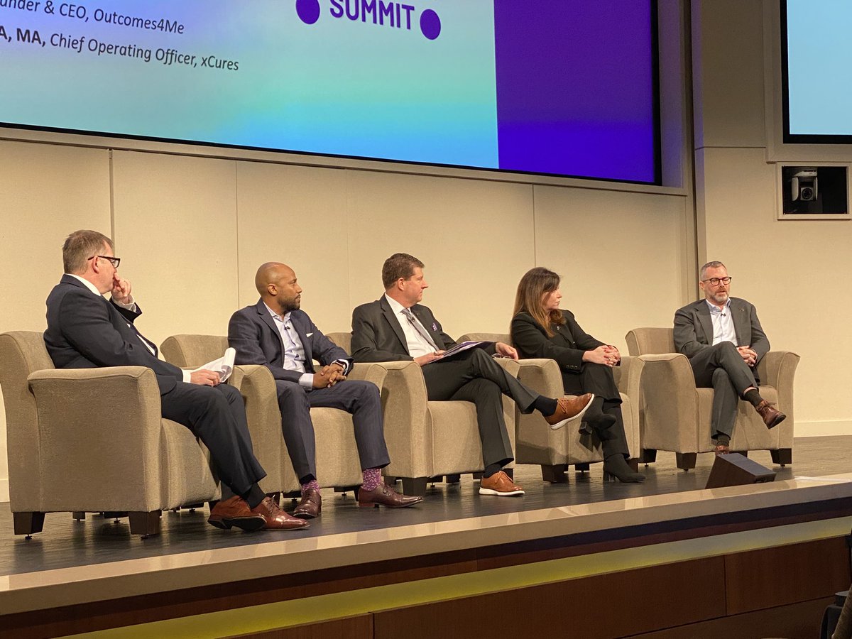 Our final #PartnershipSummit panel is moderated by Jon McDunn of @ProjDataSphere and includes Kelelaye Emiru of @NMQF, Scott Morris of @Optum, @DrMayaSaid of @outcomes4me and Mark Shapiro of @xcures_platform on #data analytics and #cancer stage-shifting.