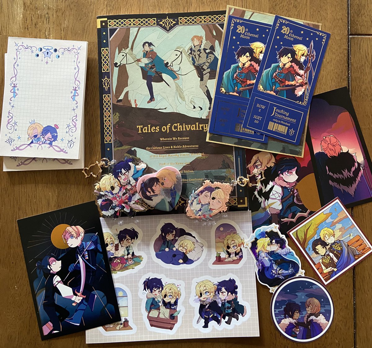 Just got my <a href="/talesofchivalry/">Tales of Chivalry: A Dimilix Zine</a> zine in the mail today! It’s so beautifu and I’m about halfway through and I cant stop reading 😭 thank you so much!!!!