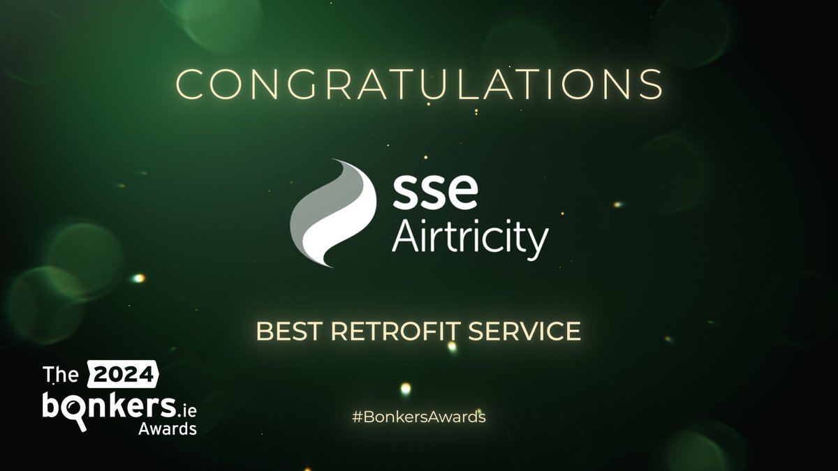 We all know that deep retrofits aren’t cheap and remain out of reach for many households. So this year’s winner just pipped first place for its focus on helping carry out Green improvements both big and small. Take a bow @sseairtricity 🙇🏼‍♀️ #BonkersAwards