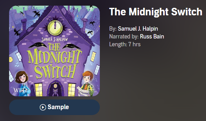 The audiobook of #TheMidnightSwitch is OUT from @WFHowes - narrated with artful eeriness, pace and warmth by the brilliant @russbain1 ! I know what I'm doing for the next 7 hours.