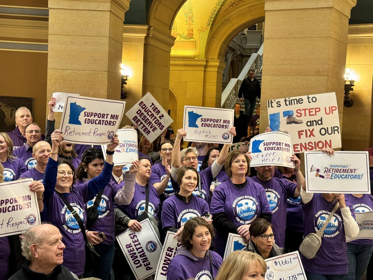 Minnesota's pensions have been chronically underfunded by the state and the state should make the investment to fix them. #mnleg is in the driver’s seat on this issue, and legislators are the only ones who can right this wrong. #fairpensionsnow