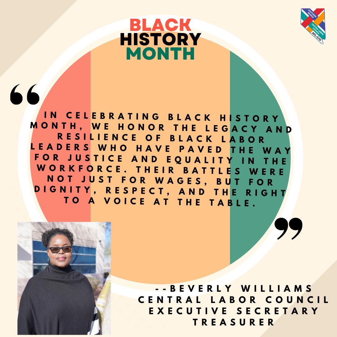 As we wrap up Black History Month, we’d like to thank Ms. Beverly Williams for all of the hard work she does for the Southern Nevada Central Labor Council!