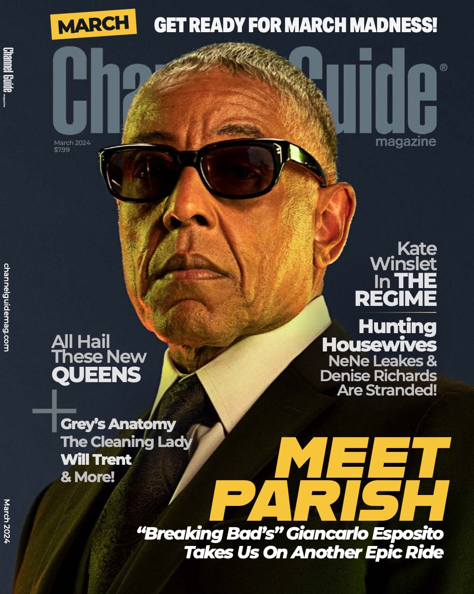 Thank you @ChannelGuide for having me on your March 2024 cover to talk about #Parish! <a href="/AMC_TV/">AMC TV</a> <a href="/AMCPlus/">AMC+</a> bit.ly/gechannelguide
