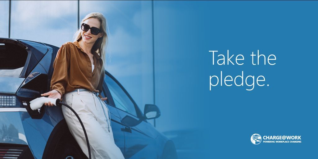 CALSTART's tweet photo. Exciting news!
We've pledged to support workplace charging for #ElectricVehicles to promote #Sustainability and reduce #Emissions.
Together, let's empower American workers with #EV charging options at their workplaces! 💼🔌 #ChargeAtWork #GreenFuture
https://t.co/JIYQu93Eyu https://t.co/N6wKvayT0f
