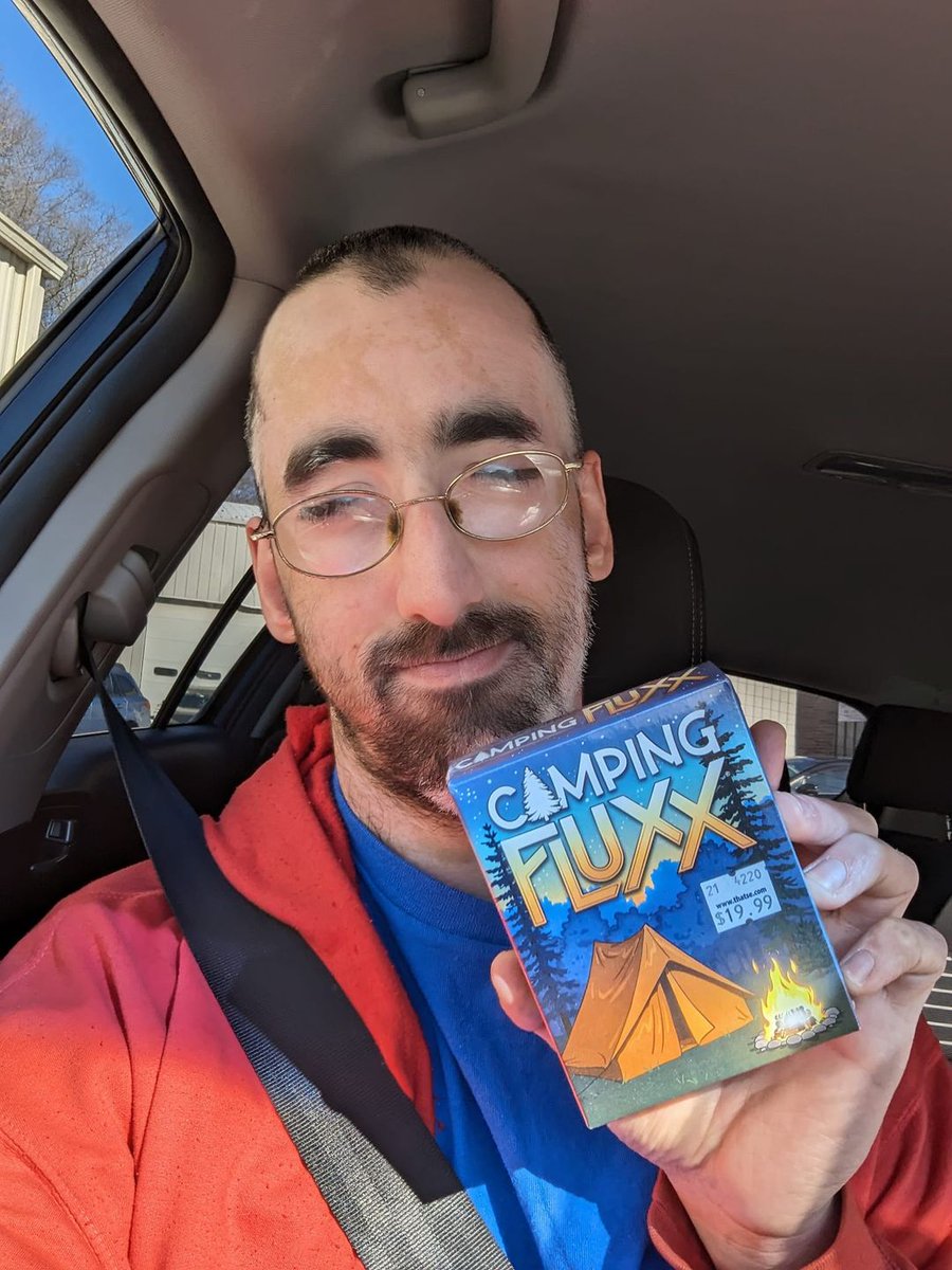 LooneyLabs's tweet photo. This is Keith &amp; he picked up Camping Fluxx from @ThatsE when it came out at the start of February. Have fun camping with Fluxx, Keith, &amp; thank you for sharing your Fluxx photo op with us!

Share YOUR Fluxx photos by tagging us &amp; using #FluxxInTheWild to make our day. https://t.co/nYavgRmCpf