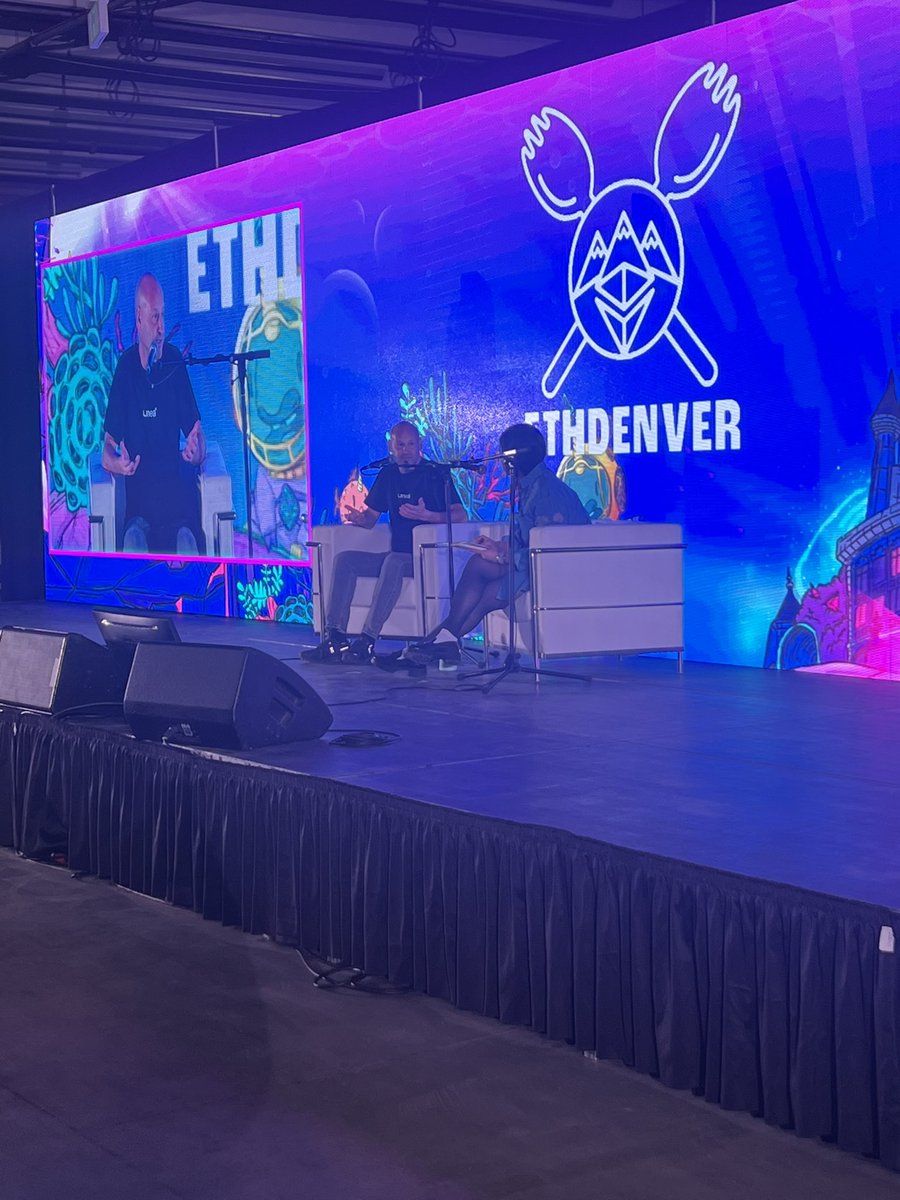 Trevor_R_Davis's tweet photo. Great to hear @ethereumJoseph talk about the future of #Ethereum and decentralization w/ great Qs from @crystalkimmm - WiFi, cars, social networks, gaming, agriculture - are ready for disruption as we cross the catechism to mainstream use cases #ETHDenver2024 https://t.co/SibzCXWQFg