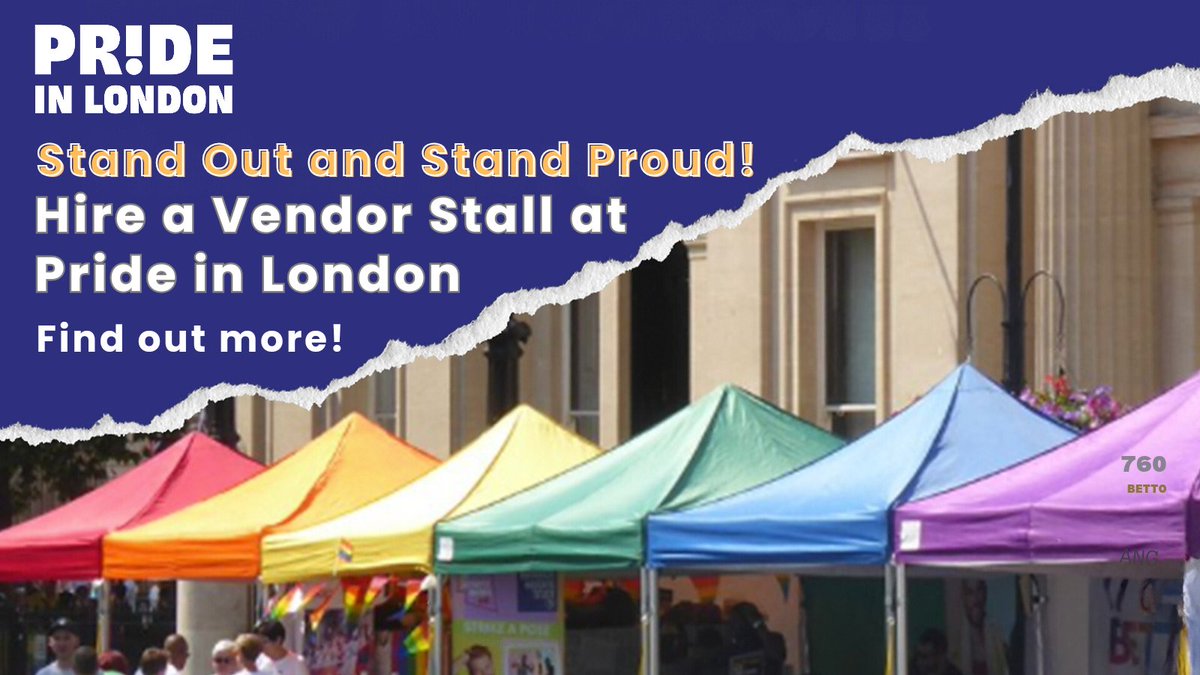 Calling all vendors! 🏳️‍🌈 Don't miss the opportunity to showcase your business or nonprofit org at Pride in London 2024! #lgbtq #Pride #vendors #London #prideinlondon events.prideinlondon.org/stalls2024