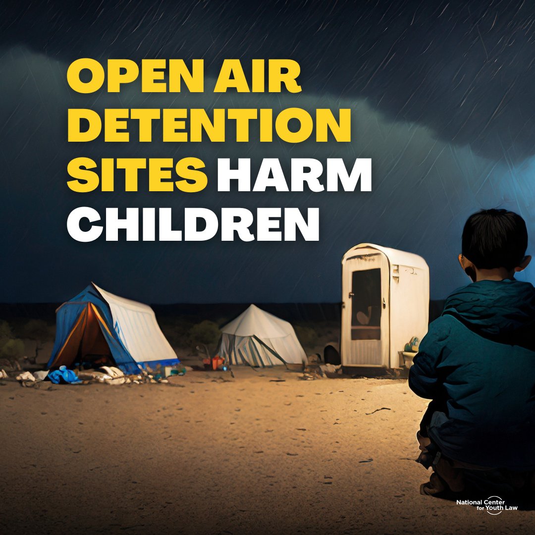 We refuse to accept the deplorable conditions migrant children face at open air detention sites. NCYL is fighting to enforce the Flores Settlement and ensure that children’s rights are protected. Read more: youthlaw.org/news/flores-co… #FloresSettlement #OADS