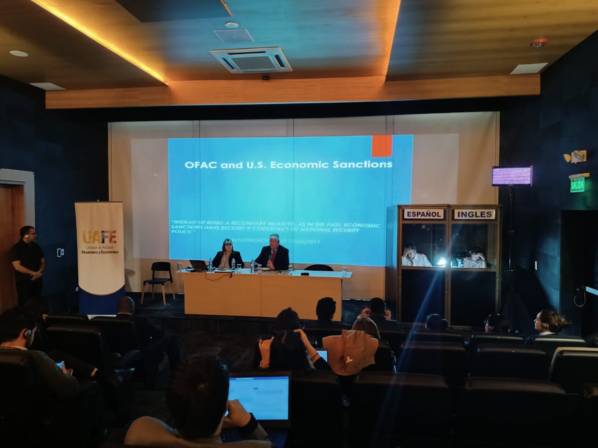 UAFE_EC's tweet image. En este espacio, dirigido por expertos internacionales del Equipo de Delitos Económicos de #OTA: #SeanSmith y #LorraineLawlor, participaron #OficialesDeCumplimiento de instituciones financieras y APNFDs, así como funcionarios de la #UAFE.

#TodosSomosUAFE
#CulturaAntilavadoEc