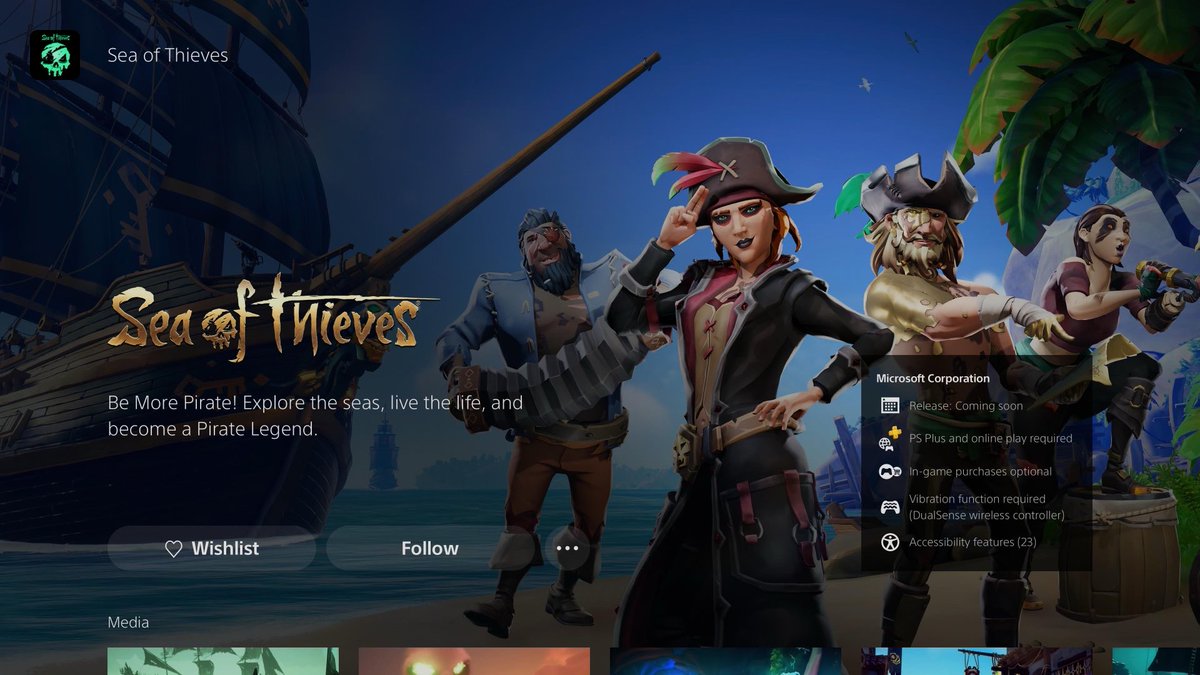 It’s so crazy loading up my PlayStation 5 and seeing this 🤯 #SeaOfThieves