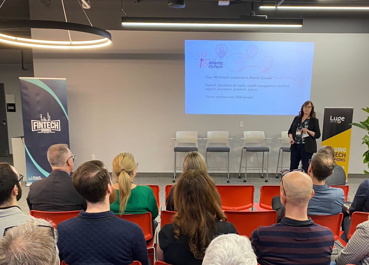 Our Halifax Fintech Drinks edition has kicked off! Shoutout to our Atlantic Partner - Atlantic Fintech - for their support and collaboration !