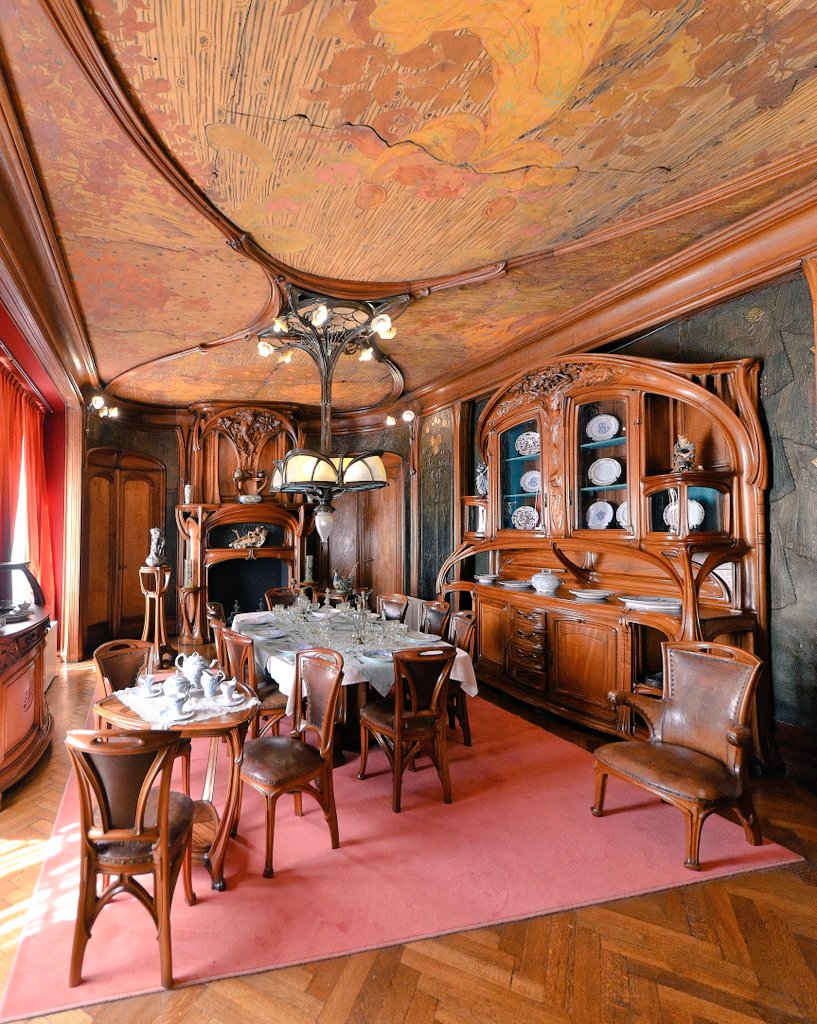 Art Nouveau dining room from 1906 inside the Musée de l'Ecole de