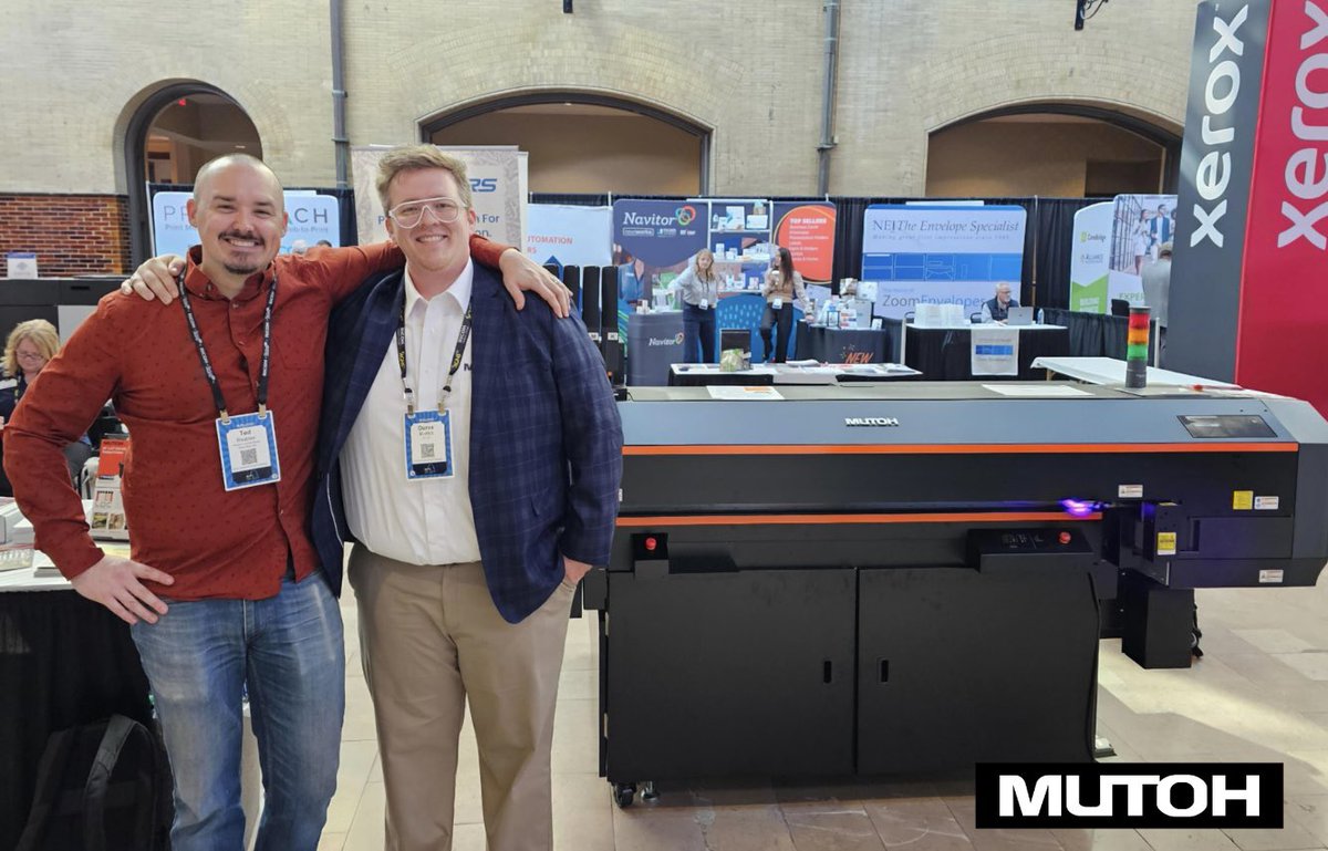 MutohAmerica's tweet photo. Exciting times at the Alliance Franchise Brands Convention this week! 👏 Head over to the Glantz booth for a firsthand look at the XpertJet 661UF or swing by the @ffellers booth to catch the XpertJet 1462UF in action! 🌟
#mutoh #mutohamerica #fellers #glantz #printgamestrong https://t.co/7fDNXXPO51
