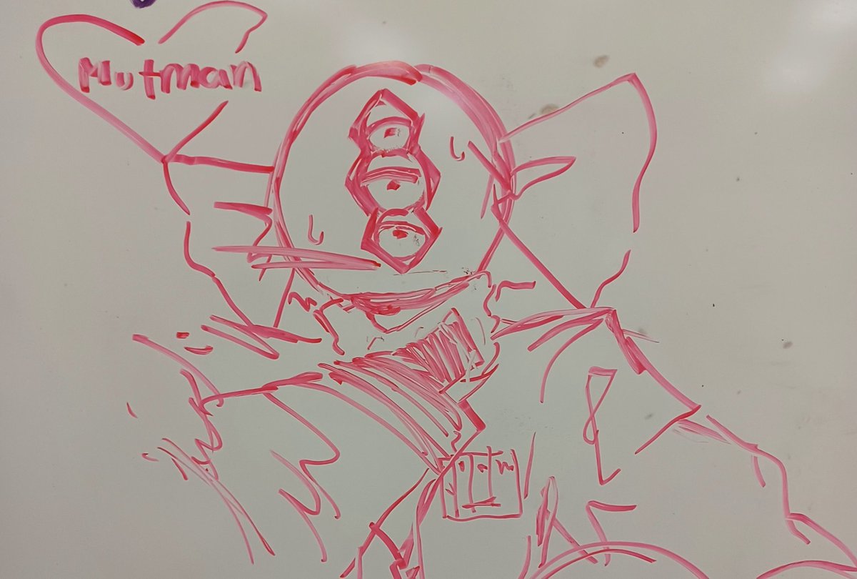 iTsMeTinyyy7's tweet photo. Mutman on my teacher's whiteboard 🥺🥺🥺🥺🥺🥺 #Mutman https://t.co/SCD9kQ6LkD