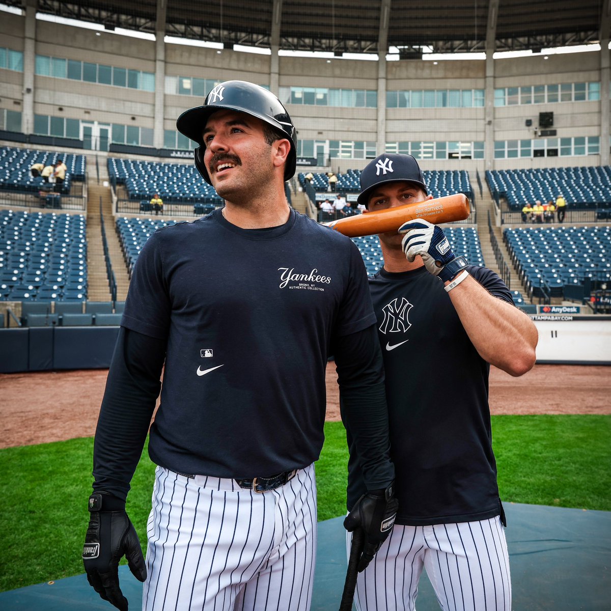 Yankees's tweet photo. Sike… 1k more and we’ll drop the ‘stache pic. https://t.co/hkBAcLdYew