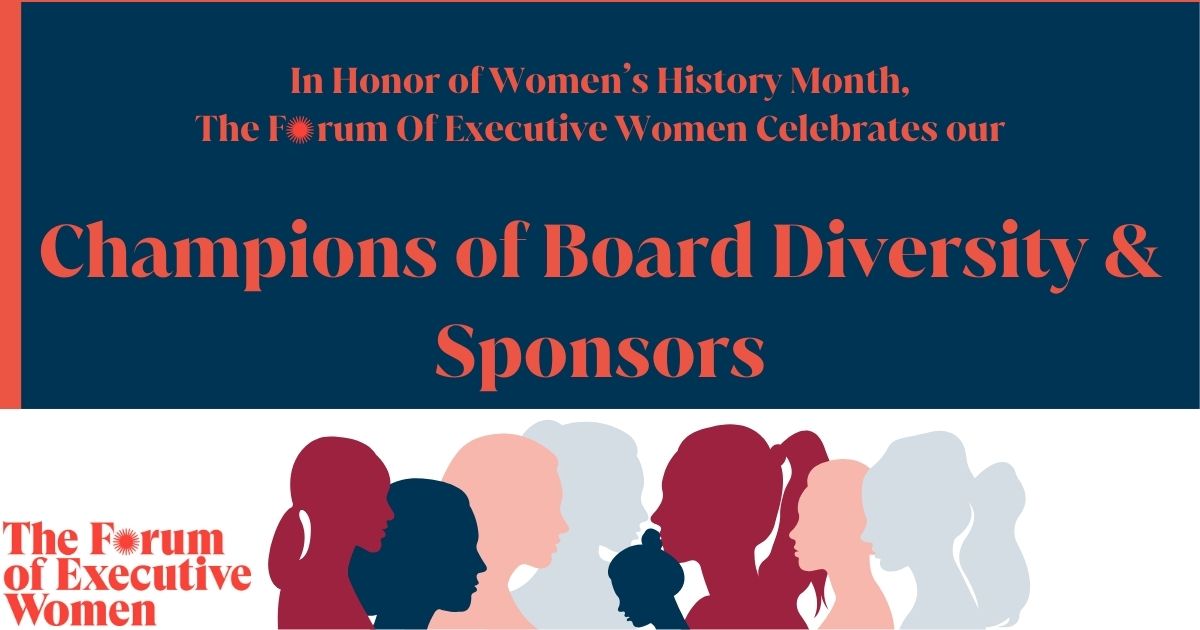 In honor of Women’s History Month, we continue to celebrate Champions of Board Diversity and Forum sponsors. Today we recognize @lincolnfingroup, whose board is comprised of 38% women. Thank you for investing in women & understanding the positive impact that women leaders make.