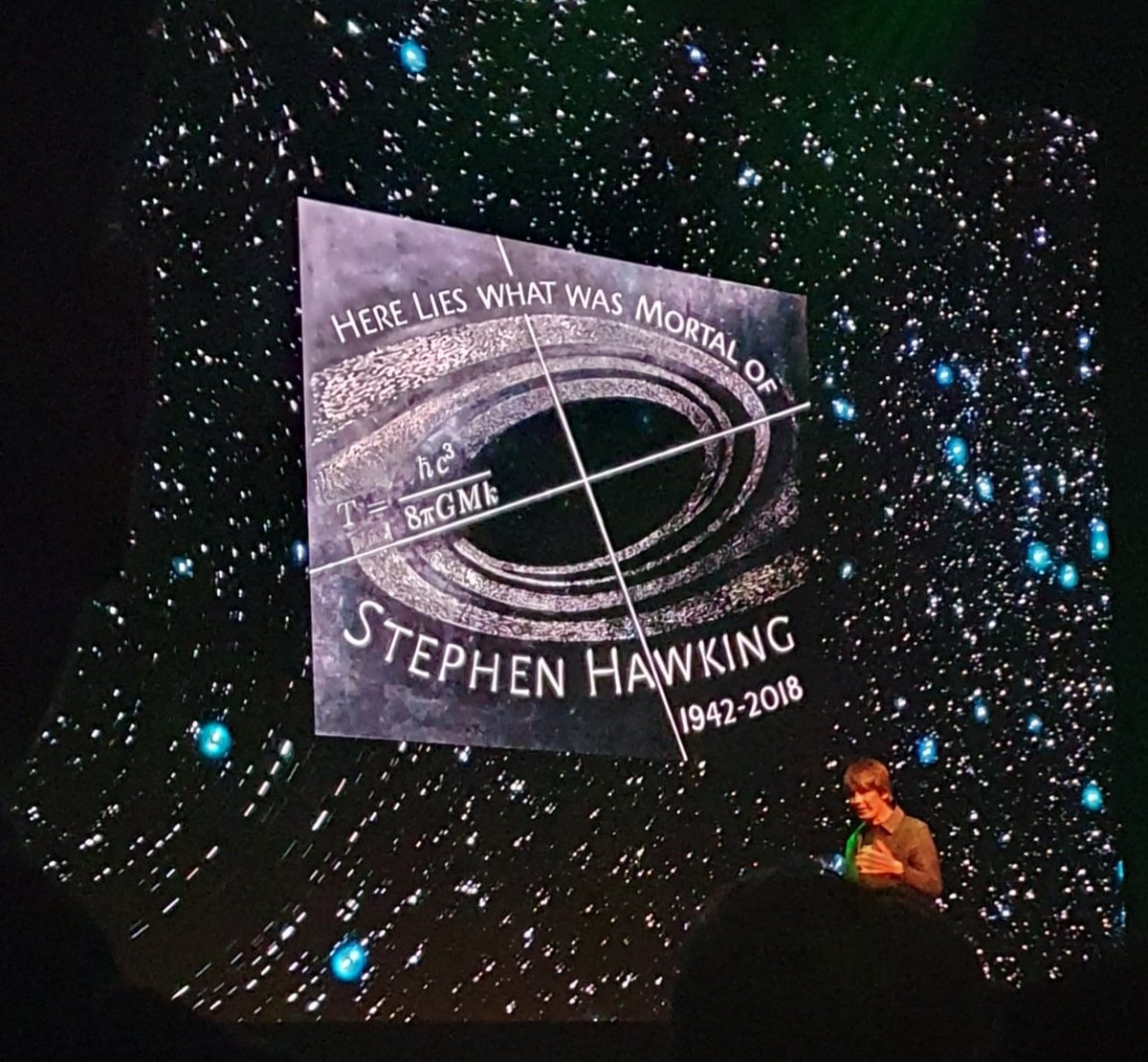 Fantastic evening listening to <a href="/ProfBrianCox/">Brian Cox</a>! Would definitely recommended to all my Y13 students to support their astrophysics topic. Absolutely stunning photos to support the discussion of some tricky physics concepts.