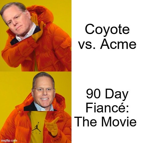 NathanB74243481's tweet photo. SAVE COYOTE VS. ACME!!! PASS IT ON!!! #ReleaseCoyoteVsAcme #SaveCoyoteVsAcme https://t.co/lkMZ58YpfU
