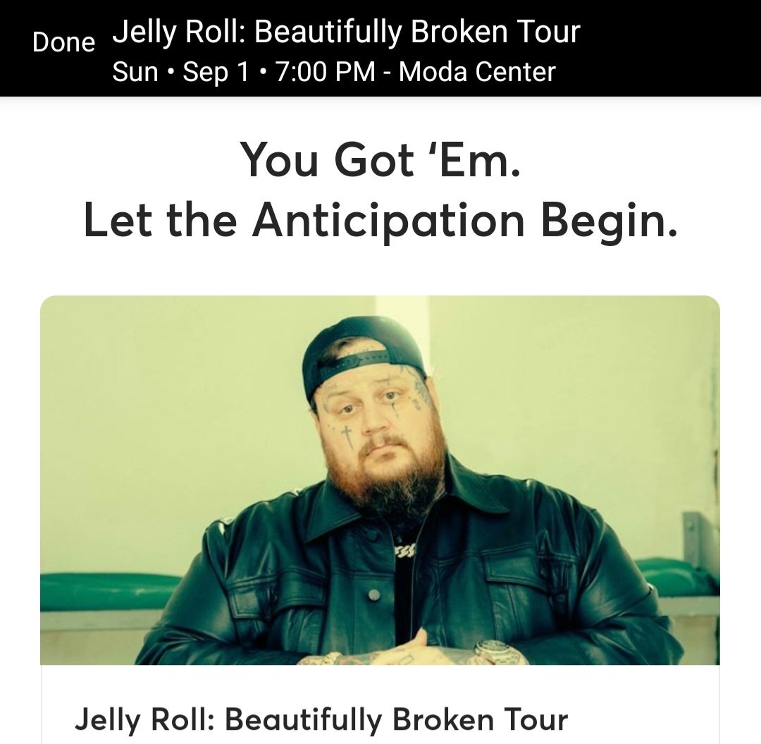 Drcockpunch19xx's tweet photo. @agressive_egg and I are going to go see Jelly Roll! Let the 185 day countdown begin, boys! 🫡 https://t.co/9ZVGu5xJkr