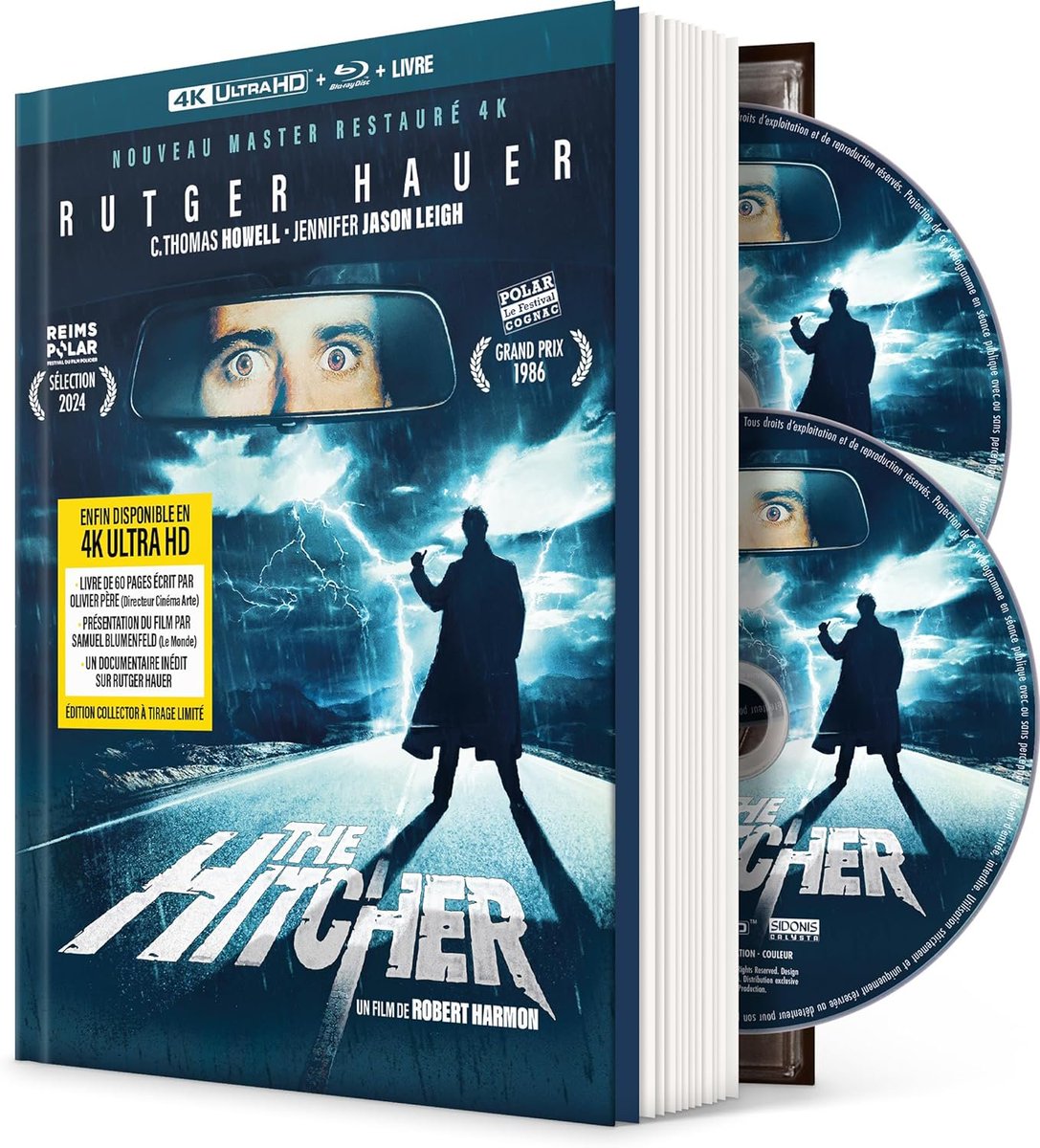 Update: 'The Hitcher' 4K UHD Blu-ray in a type of Mediabook Edition at Amazon FR, release date 12 April. amazon.fr/Hitcher-Ultra-… via @SidonisCalysta 🔊 Audio: English 🇬🇧, French 🇫🇷 💬Subtitles: 🇫🇷 Final cover and disc art: