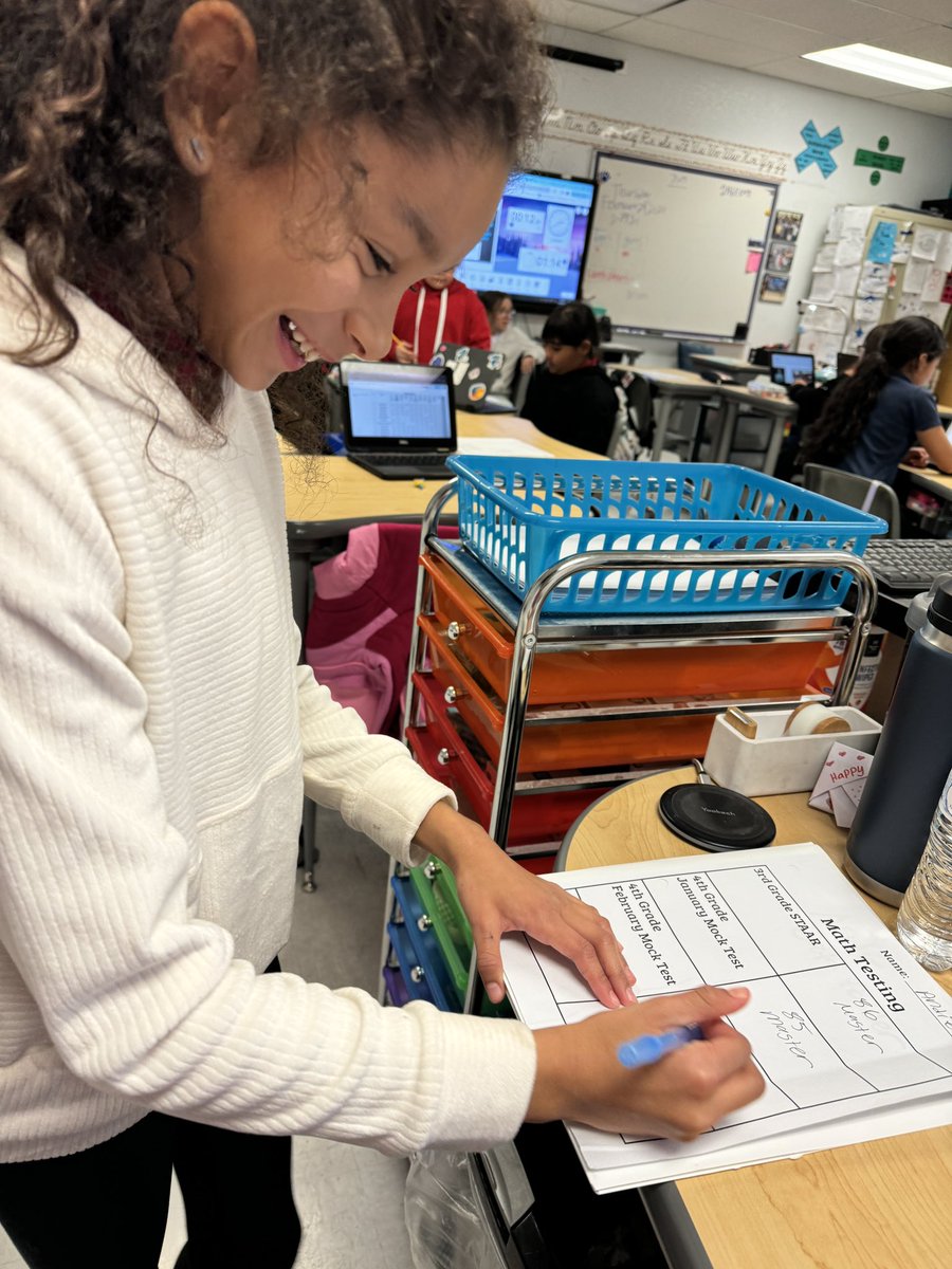 jay_xp84's tweet photo. My 4th graders were excited to see their interim test data, set goals, and look at what we need to do to get even better for when we get back from spring break! They had an amazing week of testing, and I know they’re going to continue to grow and grow! #DHEBobcats #WeAreClintISD https://t.co/mYyJIMYuCj