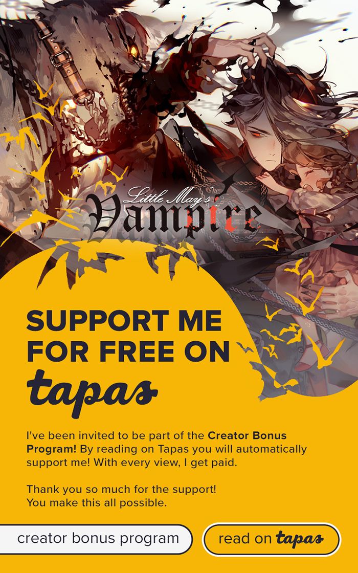 March 1st here :) Little May's Vampire is now officially supported by Tapas Read at Tapas: tapas.io/series/little-… Thank you Tapas it's an honor ❤️