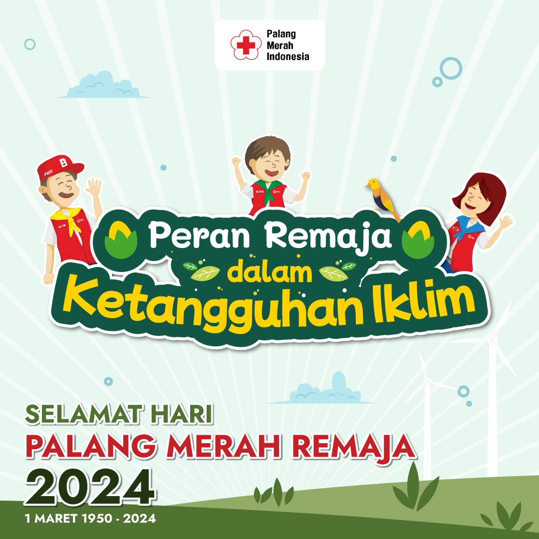 Selamat Memperingati Hari Palang Merah Remaja Tahun 2024. #HariPMR2024 #PMISelaluBantu