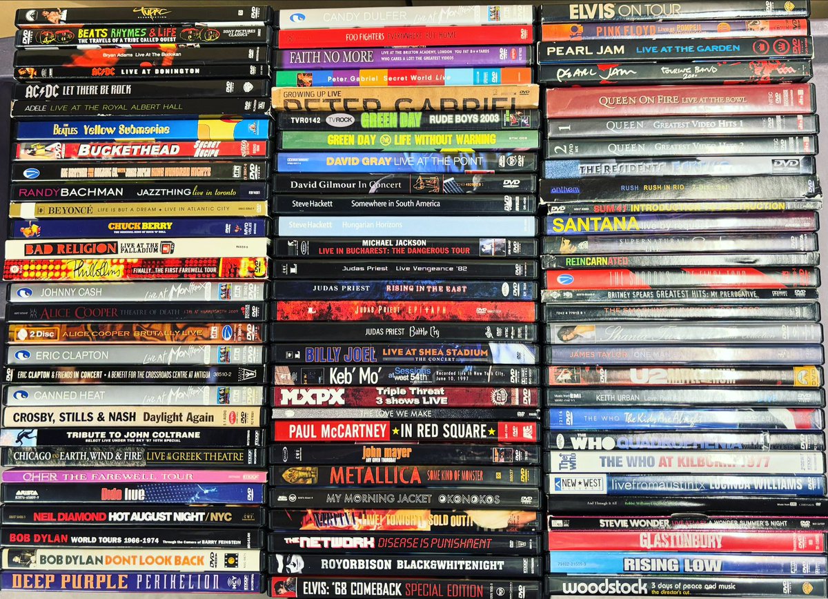 OddsSodsShoppe's tweet photo. ๐ A fresh batch of New USED Music DVDs๐
โฌ๏ธ
Available in-store or online at https://t.co/DjbOvqB8cX
๐ฅ
#musicdvds
#useddvds https://t.co/BAi17l58d0