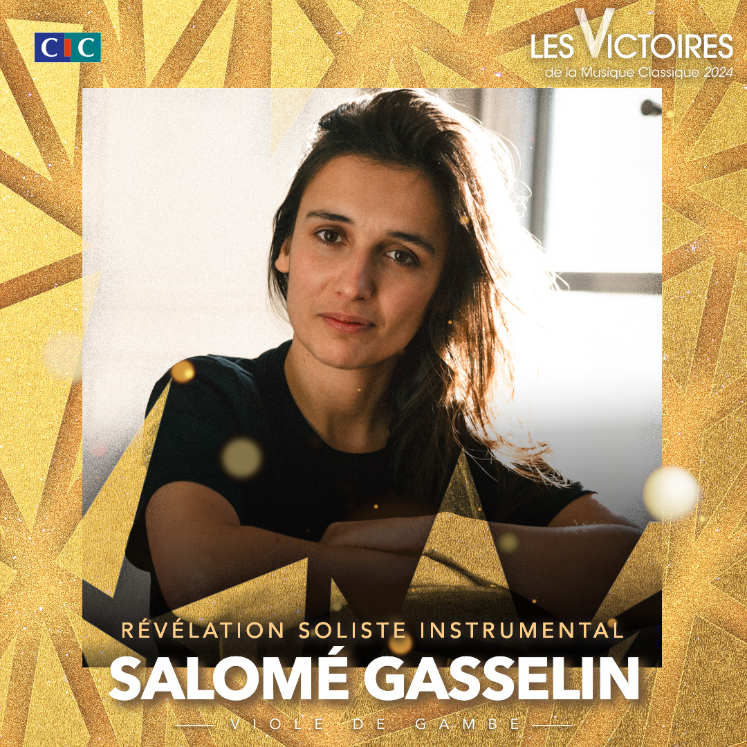 #RévélationSolisteInstrumental 🎻 Félicitations à #SaloméGasselin, lauréate de la catégorie Révélation Soliste instrumental ! #VictoiresClassique2024 @CIC @FranceTV @francemusique @Diapasonmag @montpellier_