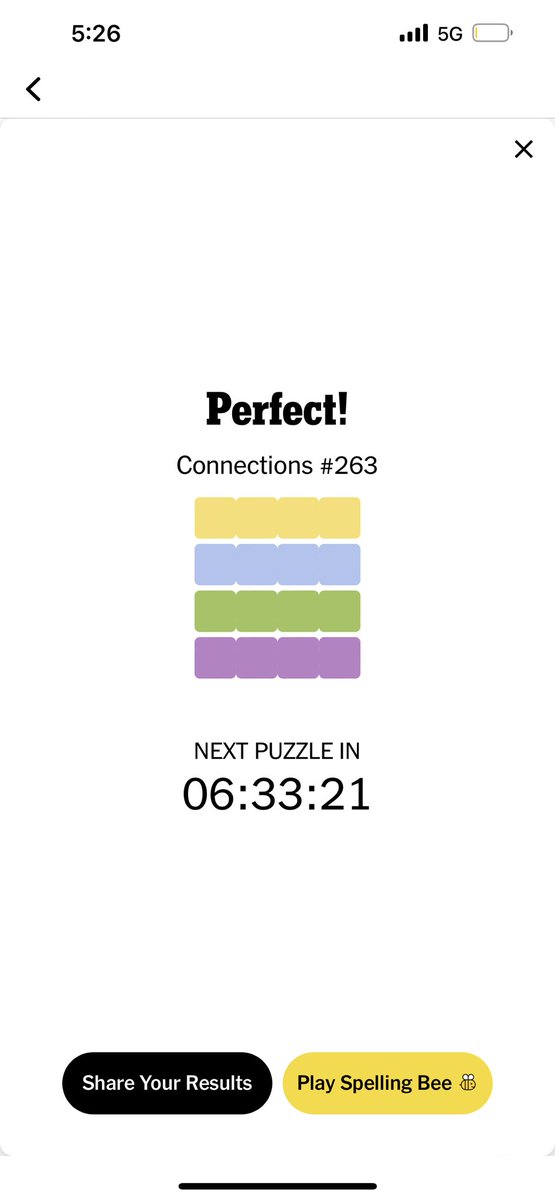 buckel_n's tweet photo. for the first time I got the nyt connections ALL on the first try and I just had to share bc it will probably never happen again 😇 https://t.co/4Lg9cMiXOa