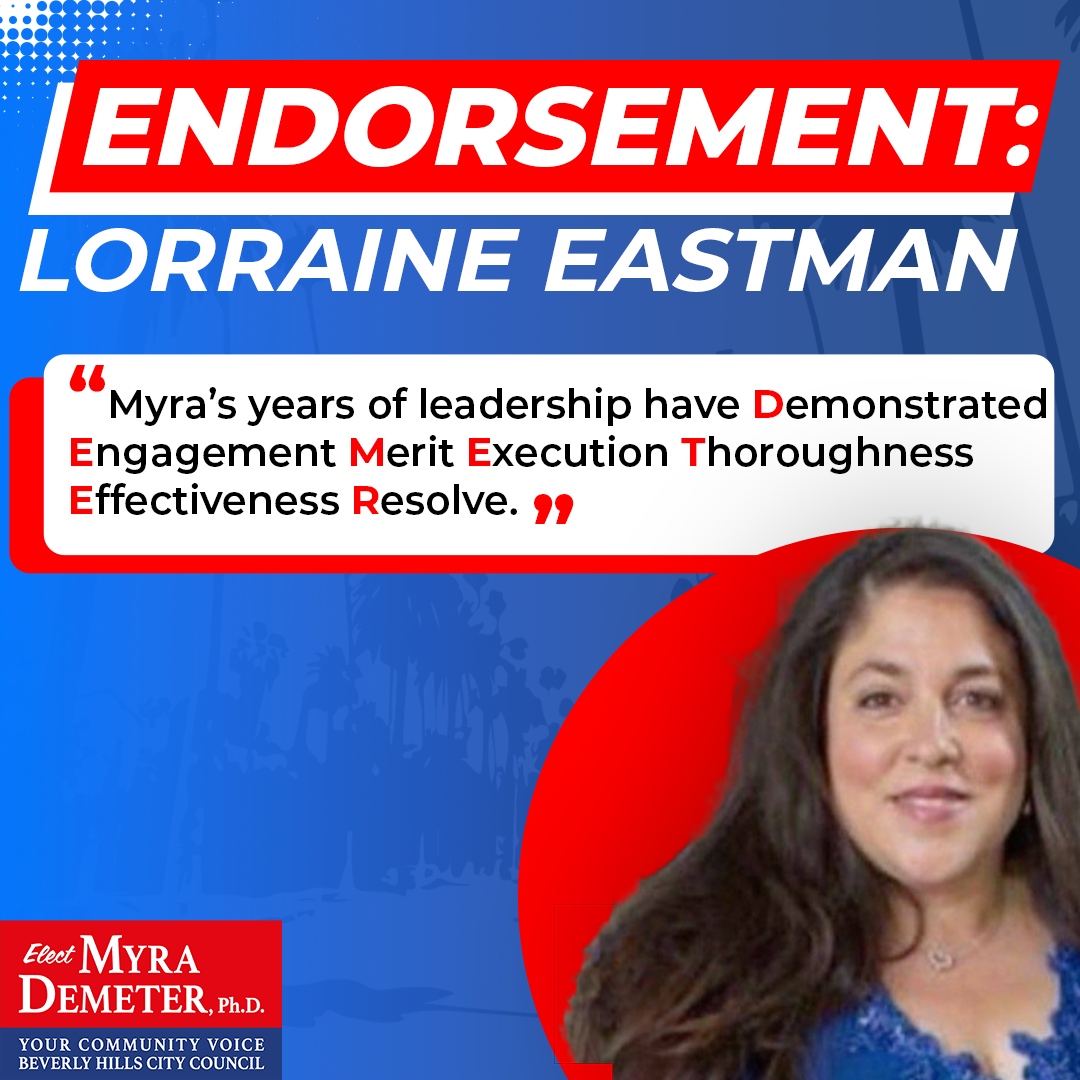 🚨ENDORSEMENT ALERT🚨  Lorraine Eastman has endorsed our campaign! The #MyraMomentum is undeniable. Make a plan to vote by March 5th!