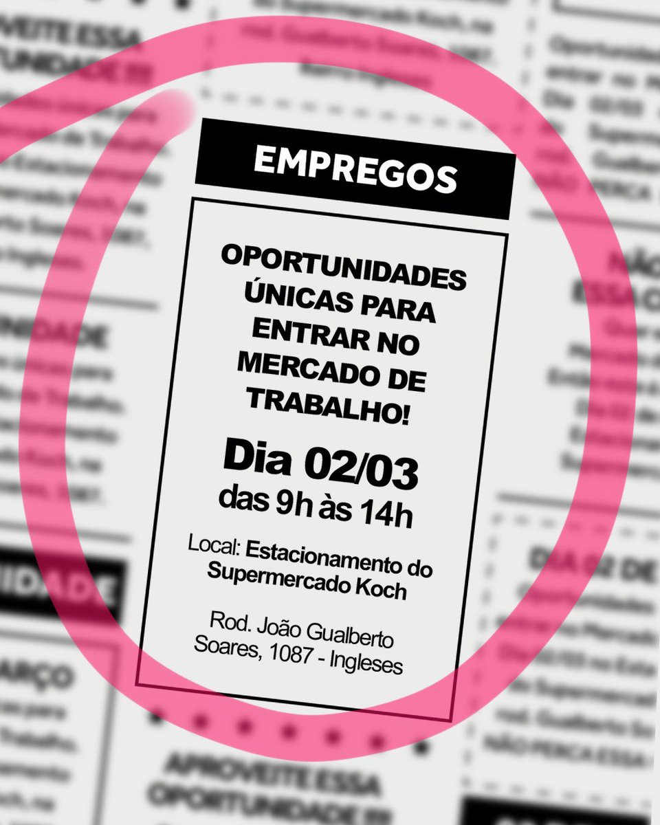 samuelvidalsc's tweet image. MAIS DE 300 VAGAS!🔥
Compartilhe com aquele amigo que precisa. Sábado tá chegando! ⏰

#emprego #praiadosingleses #floripa #juventude