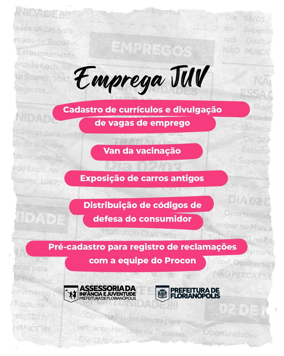 samuelvidalsc's tweet image. MAIS DE 300 VAGAS!🔥
Compartilhe com aquele amigo que precisa. Sábado tá chegando! ⏰

#emprego #praiadosingleses #floripa #juventude