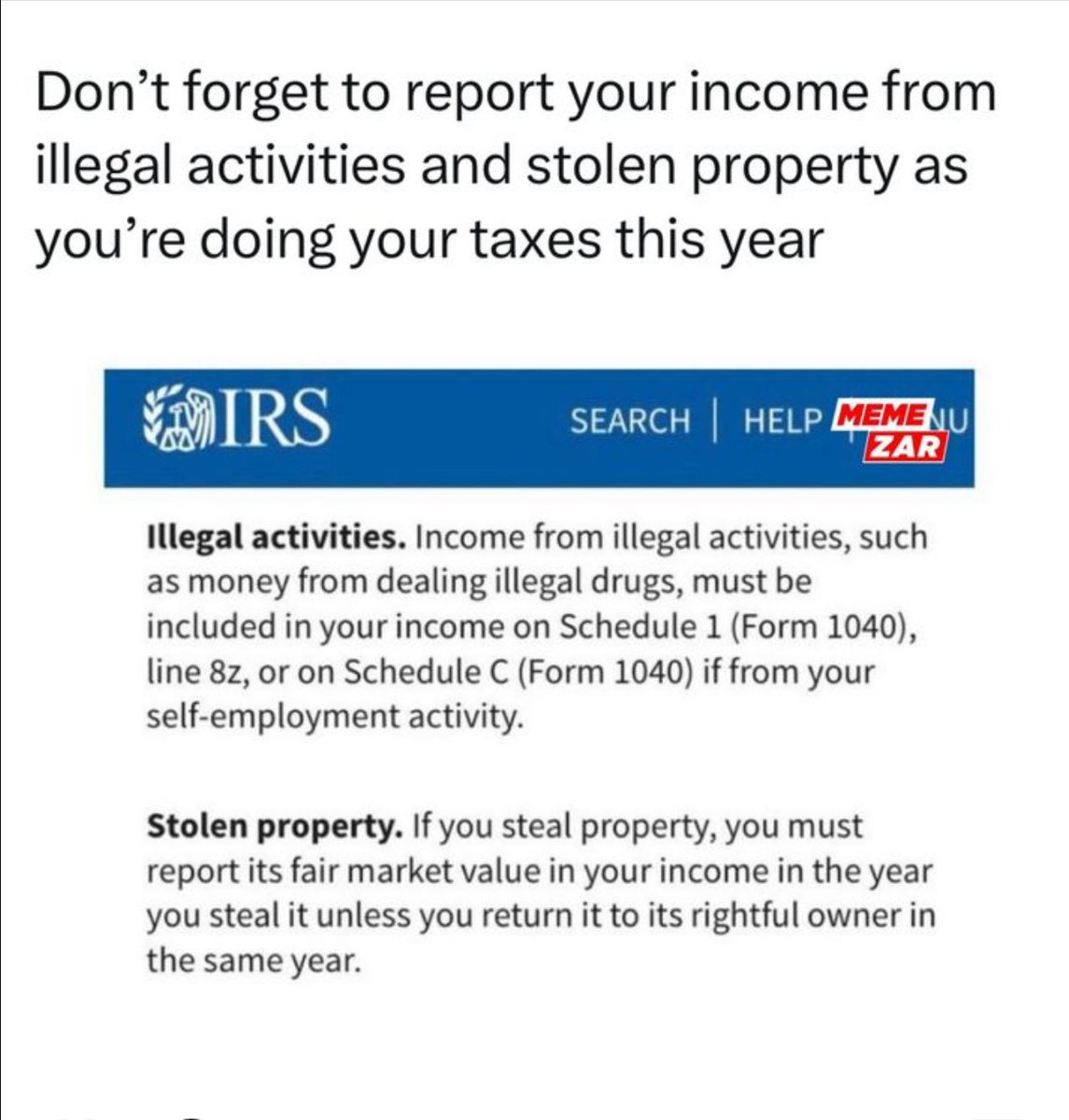 Hey @jenniferpierson , make sure you report that stolen income from your scams since the IRS doesn't treat tax evaders very nicely. #ScamArtist #PieceOfShitHuman