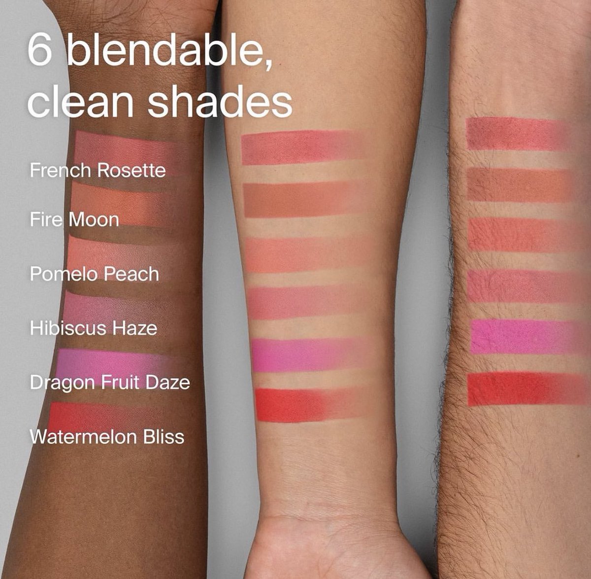 #Revealed 🚨 NEW! Re-Introducing COLOR FUSE BLUSH POWDER 😍💗 + New Shades + New Brush! @HausLabs 
6 shades $32 each
+ Dual-Ended Multi-Purpose Brush $44
Online ➡️ March 8th