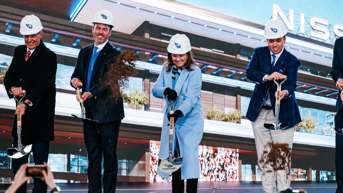 A great day in Nashville! The New Nissan Stadium is officially under construction 🏟️