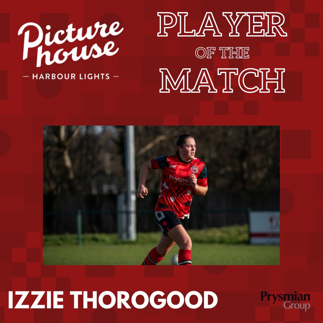 Southampton Women's FC (@sotonwomensfc) on Twitter photo Izzie Thorogood is tonight’s <a href="/HarbourLightsPH/">Harbour Lights Picturehouse</a> Player of the Match!
#SotonWFC | #Sirens 🧜♀️ Izzie Thorogood is tonight’s <a href="/HarbourLightsPH/">Harbour Lights Picturehouse</a> Player of the Match!
#SotonWFC | #Sirens 🧜♀️