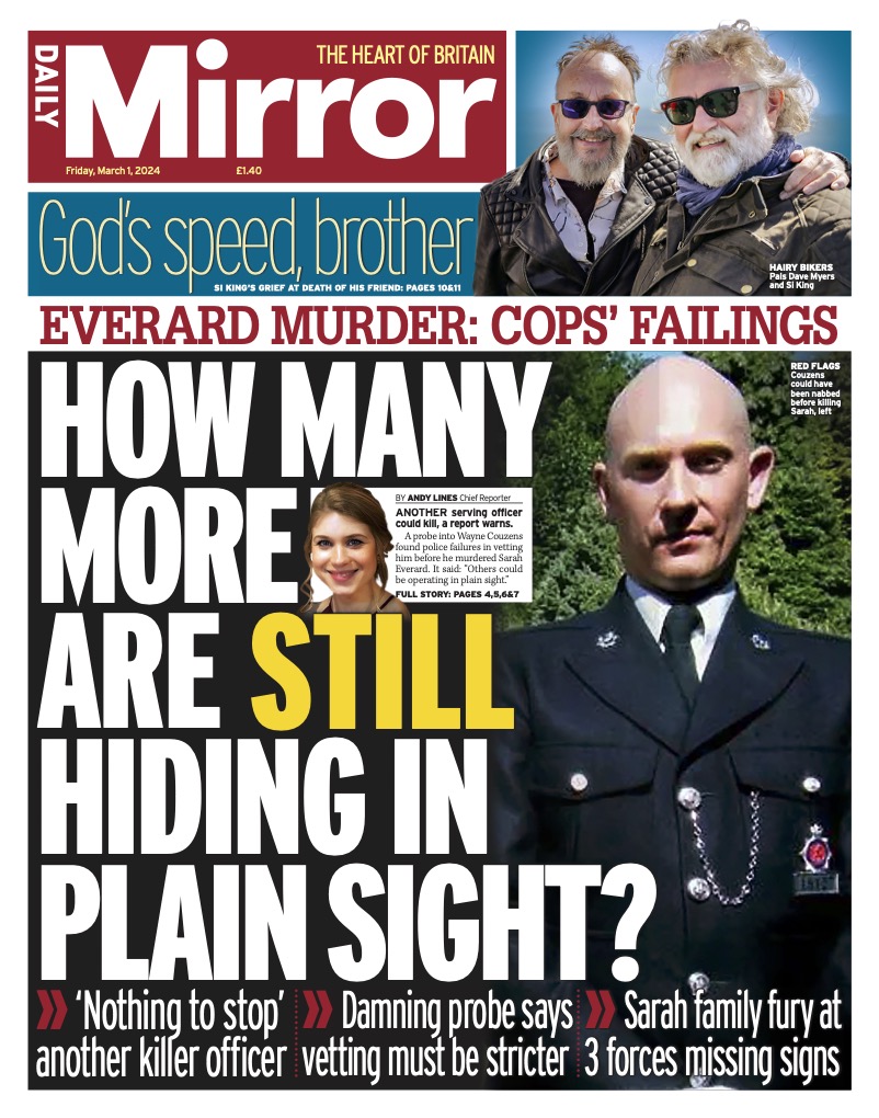 Friday's front page: How many more are still hiding in plain sight? 
